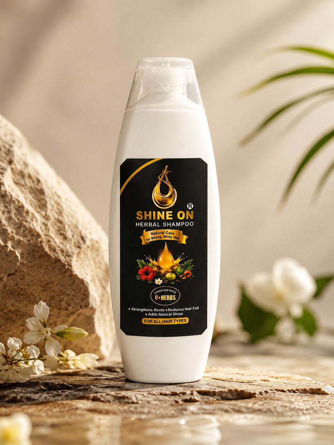 Shine On Herbal Shampoo – 6+ Herbs Natural Hair Care | Strengthens Roots, Reduces Hair Fall & Adds Natural Shine